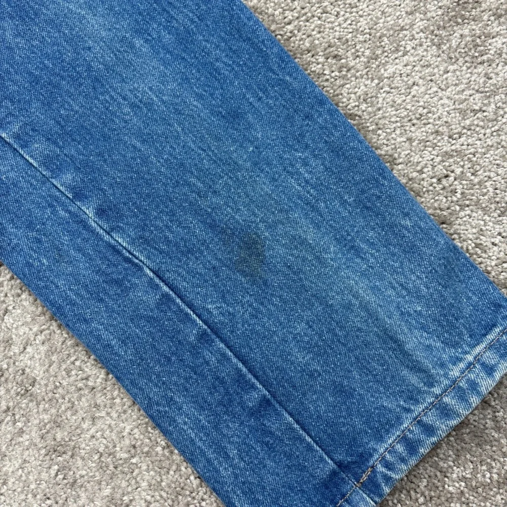 Vintage 70s Calvin Klein Pleated Straight Leg Jeans Size 31 (Fits 28x32)‎
